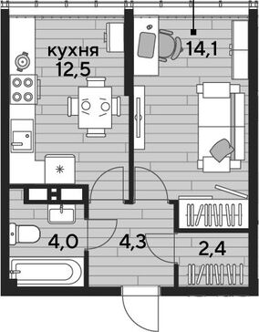 1-комн. квартира фото 0