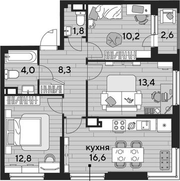 4-комн. квартира фото 0