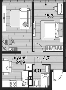 2-комн. квартира фото 0