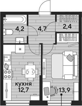 1-комн. квартира фото 0