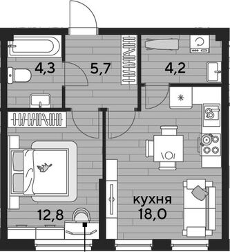 2-комн. квартира фото 0